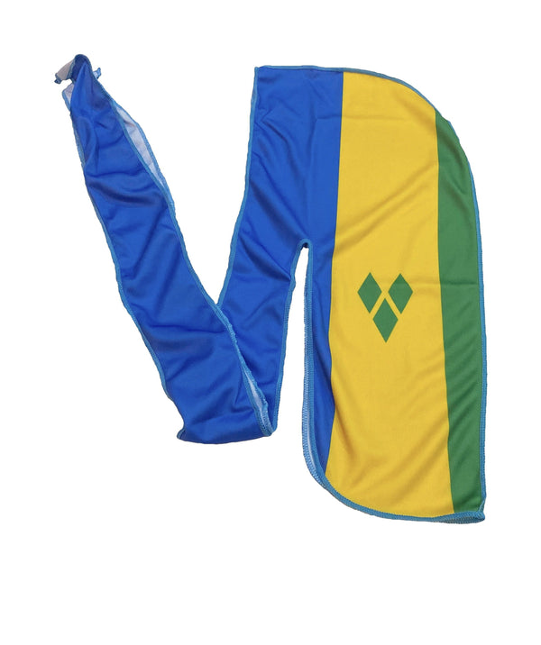 St. Vincent Flag Durag - CaribeHeart Saint Vincent