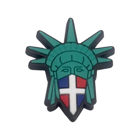 Dominican Republic Flag - Statue of Liberty - Shoe Charm - CaribeHeart Dominican Republic
