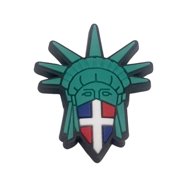 Dominican Republic Flag - Statue of Liberty - Shoe Charm - CaribeHeart Dominican Republic