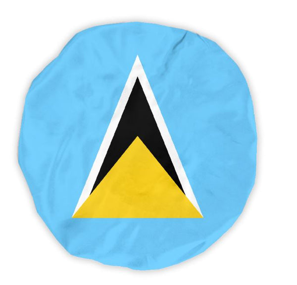 St.Lucia Flag Bonnet - CaribeHeart Saint Lucia