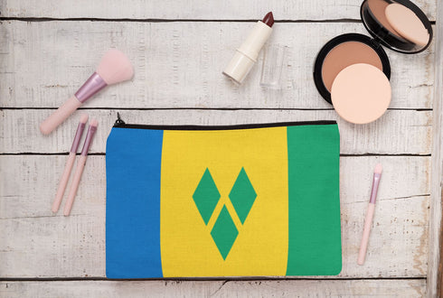 St.Vincent Make-Up Cosmetic Pouch - CaribeHeart Saint Vincent