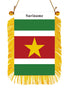 Suriname Rearview Mirror Flag - CaribeHeart Suriname