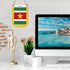 Suriname Rearview Mirror Flag - CaribeHeart Suriname