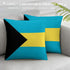 The Bahamas Flag Throw Pillow - CaribeHeart The Bahamas