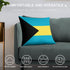 The Bahamas Flag Throw Pillow - CaribeHeart The Bahamas