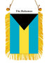 The Bahamas Rearview Mirror Flag - CaribeHeart The Bahamas
