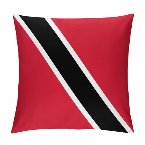 Trinidad and Tobago Flag Throw Pillow - CaribeHeart Trinidad