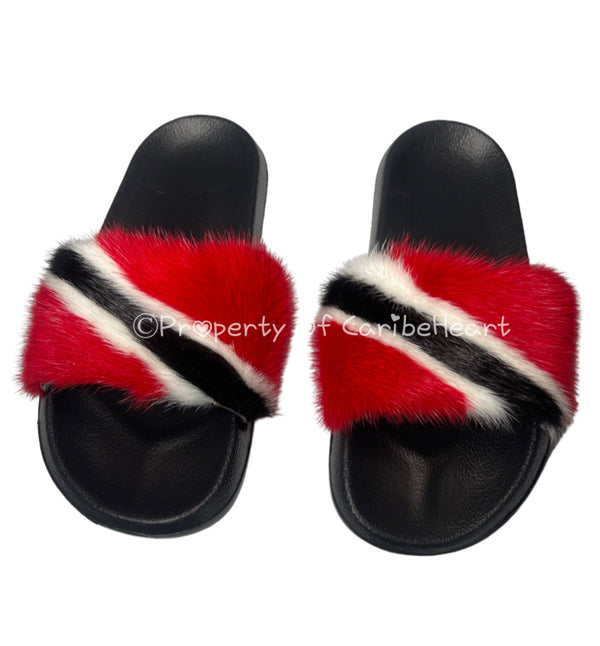 Trinidad & Tobago Mink Slipper - CaribeHeart Trinidad