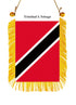 Trinidad & Tobago Rearview Mirror Flag - CaribeHeart Trinidad
