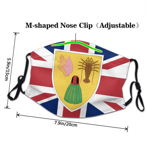 Turks and Caicos Face Covering - CaribeHeart Turks and Caicos