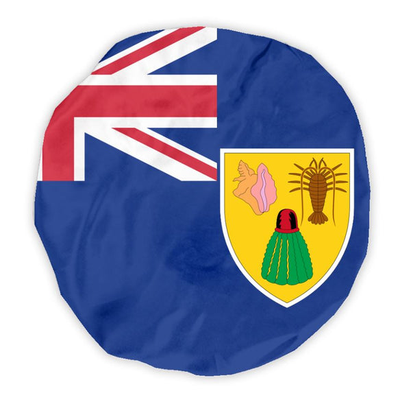 Turks and Caicos Flag Bonnet - CaribeHeart Turks and Caicos