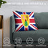 Turks and Caicos Flag Throw Pillow - CaribeHeart Turks and Caicos