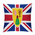 Turks and Caicos Flag Throw Pillow - CaribeHeart Turks and Caicos
