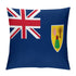 Turks and Caicos Flag Throw Pillow - CaribeHeart Turks and Caicos