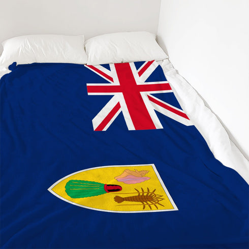 Turks and Caicos Islands Blanket - CaribeHeart Turks and Caicos