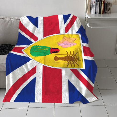 Turks and Caicos Islands Blanket - CaribeHeart Turks and Caicos