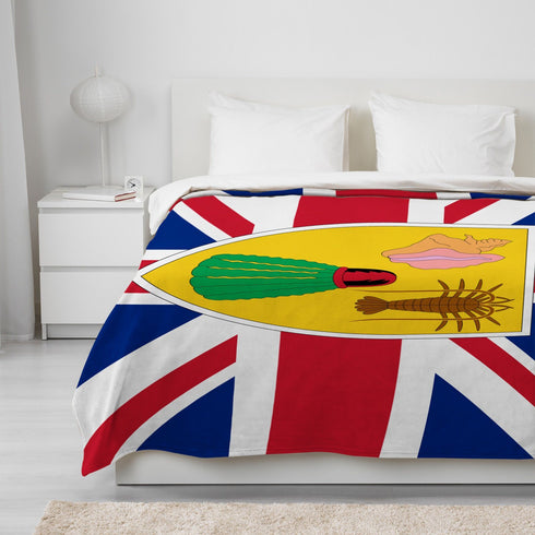 Turks and Caicos Islands Blanket - CaribeHeart Turks and Caicos