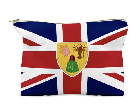 Turks and Caicos Make-Up Cosmetic Pouch - CaribeHeart Turks and Caicos
