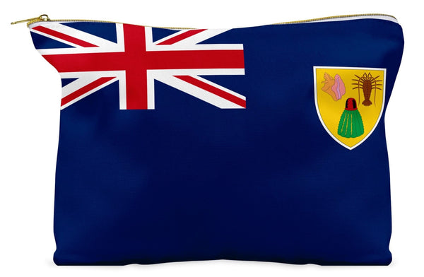 Turks and Caicos Make-Up Cosmetic Pouch - CaribeHeart Turks and Caicos