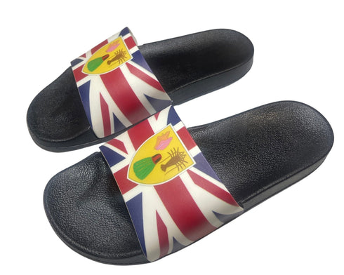 Turks & Caicos Islands Slide Sandals - CaribeHeart Turks and Caicos