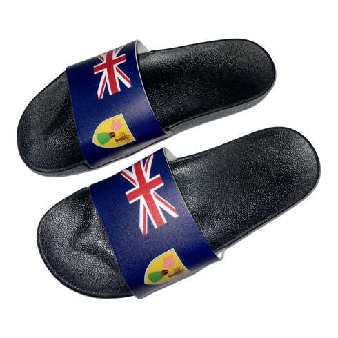 Turks & Caicos Islands Slide Sandals - CaribeHeart Turks and Caicos