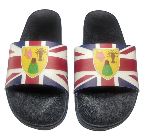 Turks & Caicos Islands Slide Sandals - CaribeHeart Turks and Caicos