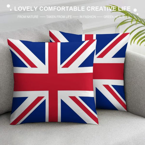 United Kingdom Flag Throw Pillow - CaribeHeart United Kingdom