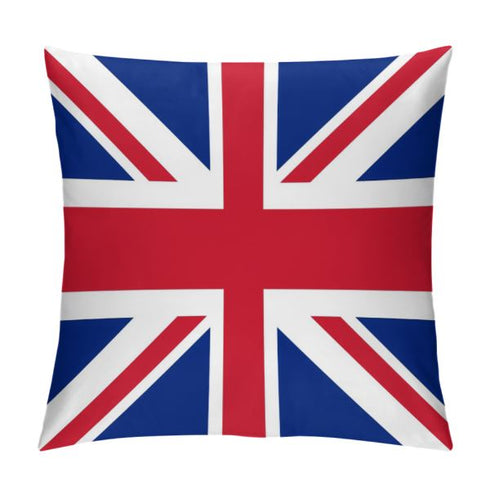 United Kingdom Flag Throw Pillow - CaribeHeart United Kingdom