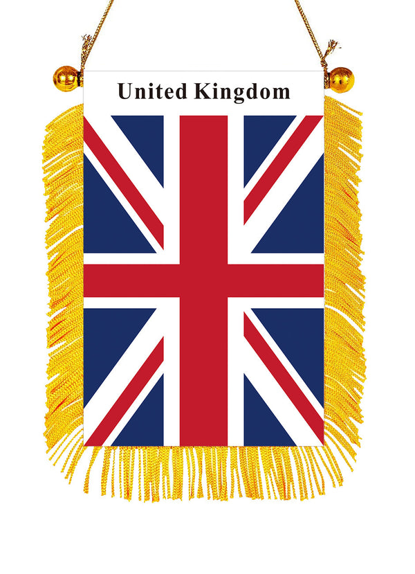 United Kingdom Rearview Mirror Flag - CaribeHeart United Kingdom