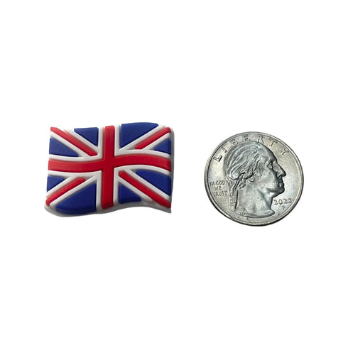 United Kingdom Wavy Flag Shoe Charm - CaribeHeart United Kingdom