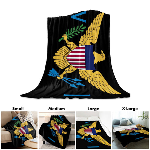 U.S. Virgin Islands Blanket - CaribeHeart Virgin Islands