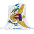 U.S. Virgin Islands Blanket - CaribeHeart Virgin Islands