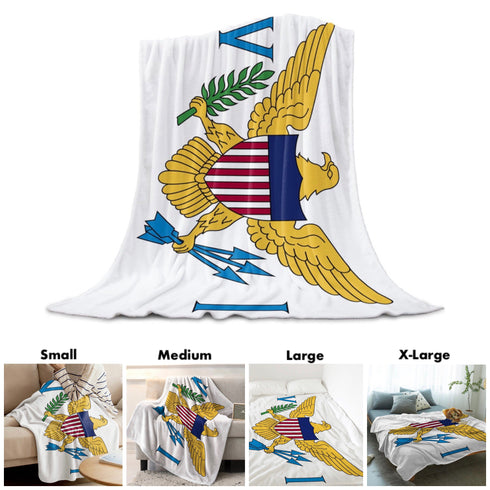 U.S. Virgin Islands Blanket - CaribeHeart Virgin Islands