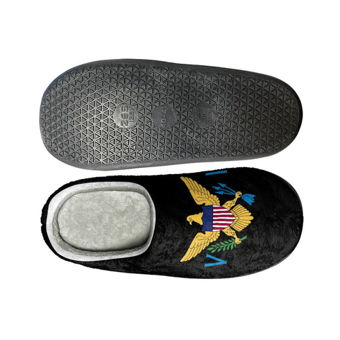 US Virgin Islands Cotton Slippers - CaribeHeart Virgin Islands