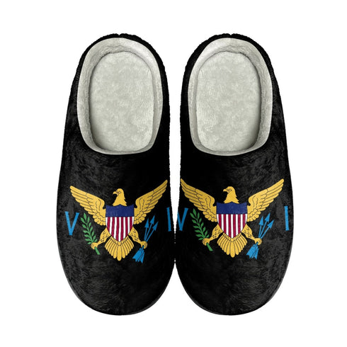 US Virgin Islands Cotton Slippers - CaribeHeart Virgin Islands