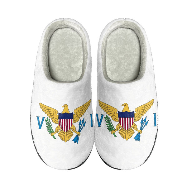 US Virgin Islands Cotton Slippers - CaribeHeart Virgin Islands