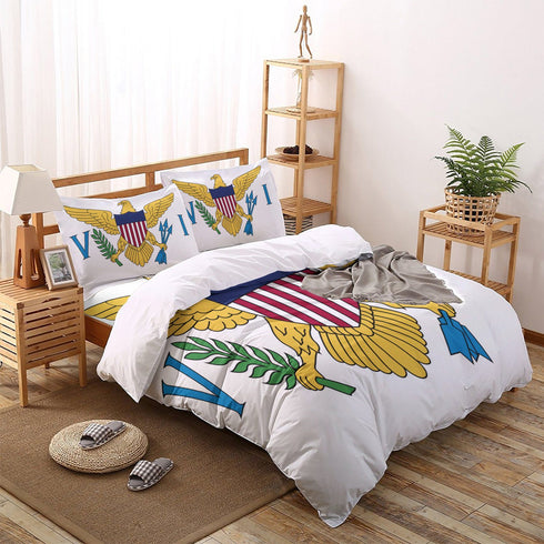 US Virgin Islands Duvet Set - CaribeHeart Virgin Islands