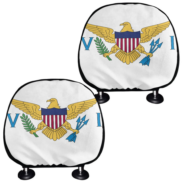 US Virgin Islands Headrest Cover - CaribeHeart Virgin Islands