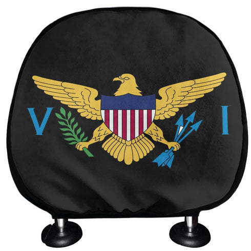 US Virgin Islands Headrest Cover - CaribeHeart Virgin Islands