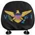 US Virgin Islands Headrest Cover - CaribeHeart Virgin Islands