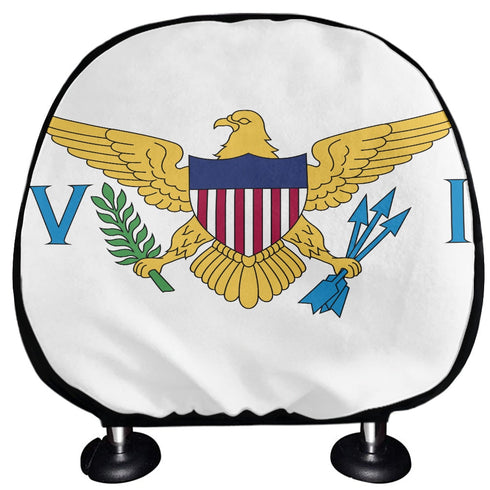 US Virgin Islands Headrest Cover - CaribeHeart Virgin Islands