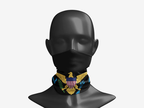 US Virgin Islands Neck Gaiter - CaribeHeart Virgin Islands