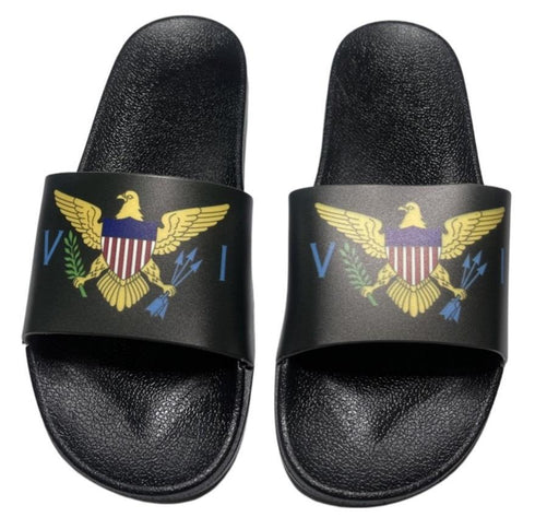 U.S. Virgin Islands Slide Sandals - CaribeHeart Virgin Islands