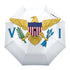 US Virgin Islands Umbrella - CaribeHeart Virgin Islands