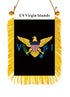 USVI Rearview Mirror Flag - CaribeHeart Virgin Islands