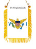 USVI Rearview Mirror Flag - CaribeHeart Virgin Islands