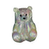 White Metallic Teddy Slippers - CaribeHeart Teddy