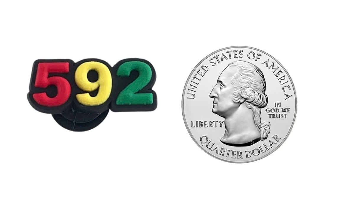 Guyana Area Code - 592 - Shoe Charm | CaribeHeart