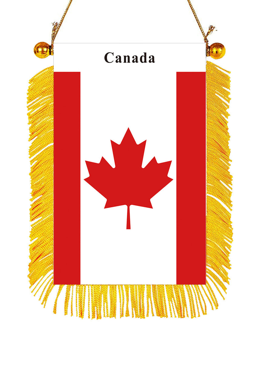 Canada Rearview Mirror Flag CaribeHeart